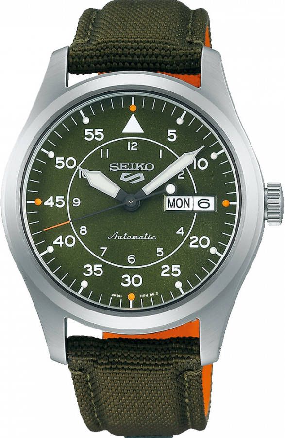 Seiko Horloges 5 Sports Automatic SRPH29K1 Groen