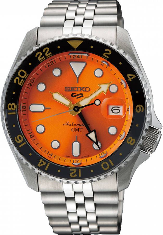 Seiko 5 Sports SSK005K1 5 Mikan Orange horloge