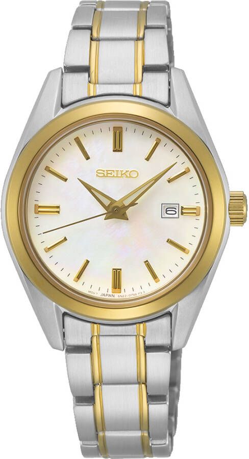 Seiko horloge SUR636P1 zilver/goudkleur