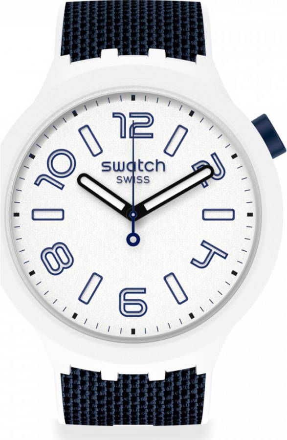 Swatch Big Bold SO27W102 Deep Snow horloge