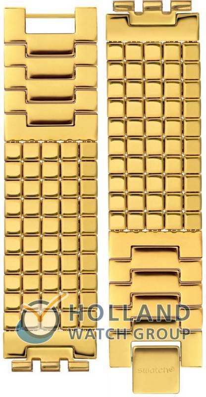 Swatch Skin Strap ASFK394GB SFK394G Golden Lips Small Horlogeband