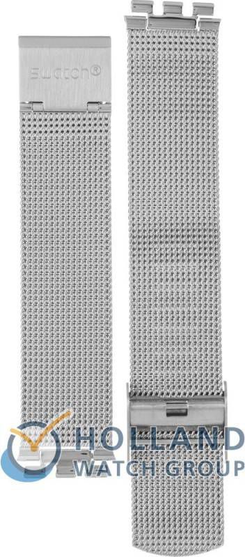 Swatch Skin Strap ASFM120M SFM120M Metal Knit Blue Horlogeband