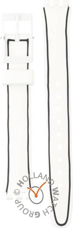 Swatch Standard Ladies Strap ALW162 LW162 Black Border Horlogeband