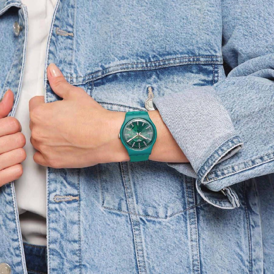 Swatch NewGent SO29G100 Sunbrush Grass horloge