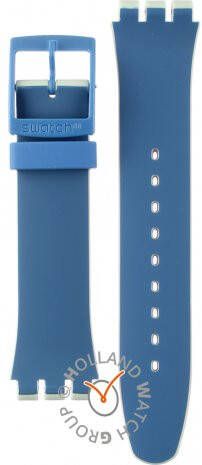 Swatch Straps ASUOS403 SUOS403 Blue layered Horlogeband