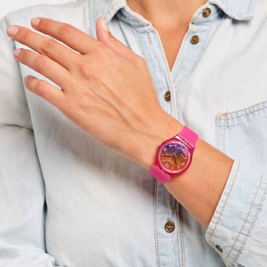 Swatch The Originals GP174 Orange Disco Fever horloge