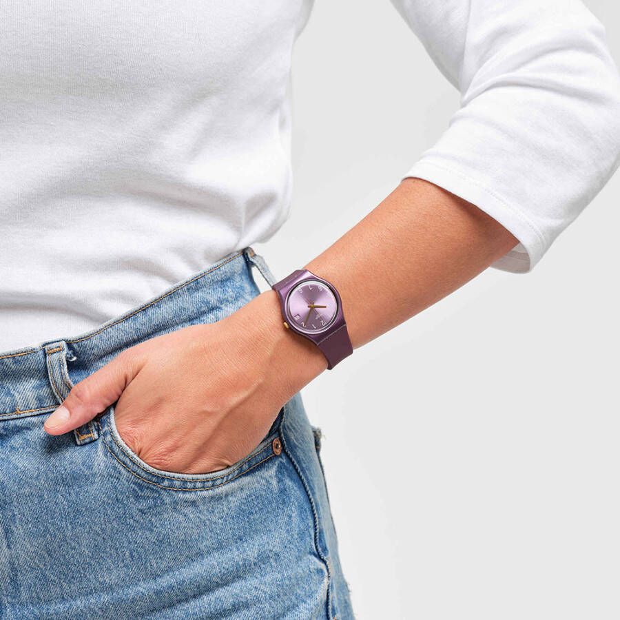 Swatch The Originals GV403 Pearly Purple horloge