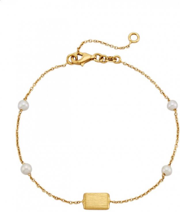 AMY VERMONT Armband met cultivé zoetwaterparels Wit