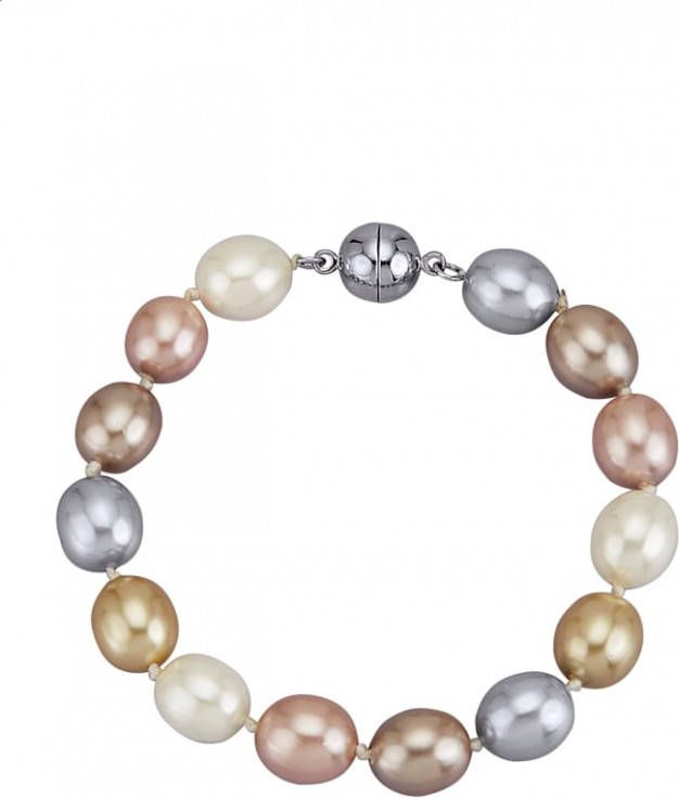 AMY VERMONT Armband met schelpparels Multicolor