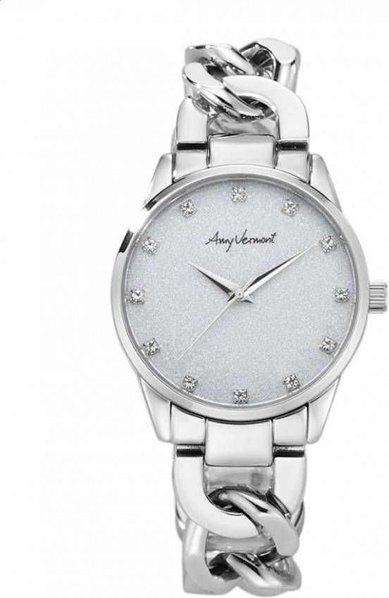 AMY VERMONT Dameshorloge Zilverkleur