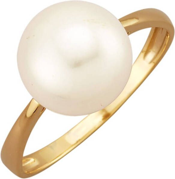 AMY VERMONT Damesring met cultivé zoetwaterparel Goudkleur