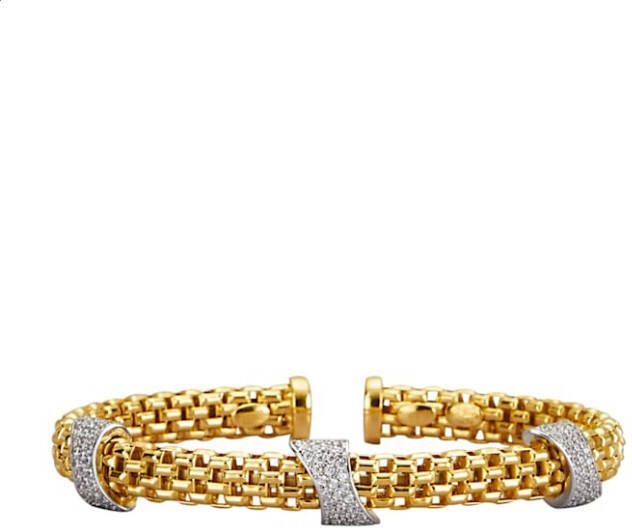 AMY VERMONT Spangarmband van echt zilver Bicolor