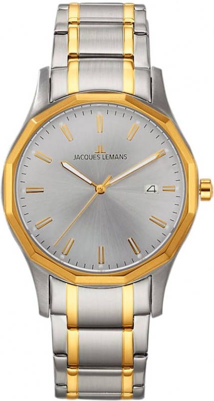 Jacques Lemans Herenhorloge Serie Stockholm, Collection Classic Zilverkleur