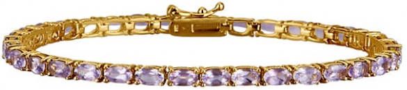 KLiNGEL Armband met amethist Paars