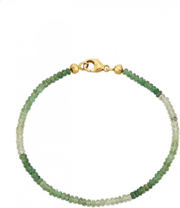 KLiNGEL Armband van tsavoriet rondellen Groen