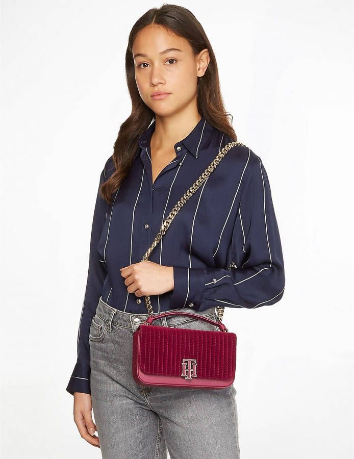 Tommy Hilfiger Schoudertas in 2 materialen