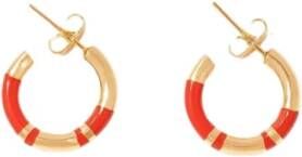 Aurélie Bidermann Positano Coral Mini Creolen , Geel, Dames