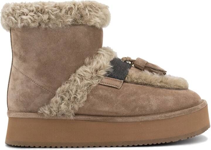 BRUNELLO CUCINELLI Snowboots Beige Dames