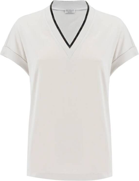 BRUNELLO CUCINELLI T shirts Wit Dames