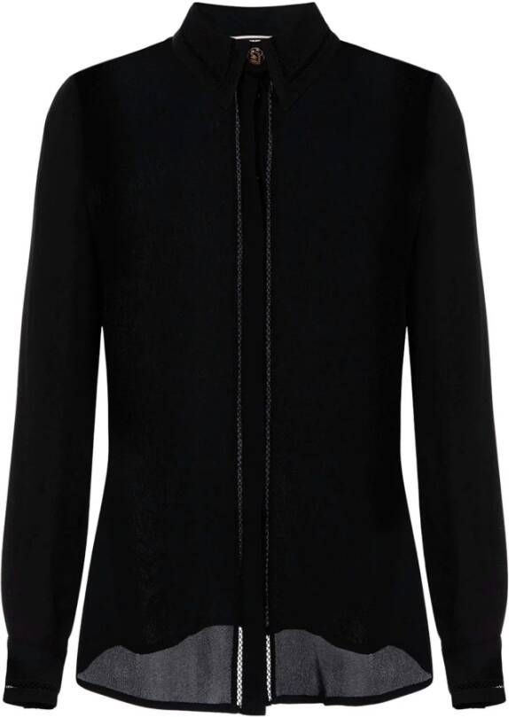 Elisabetta Franchi Longsleeve shirts Zwart Dames