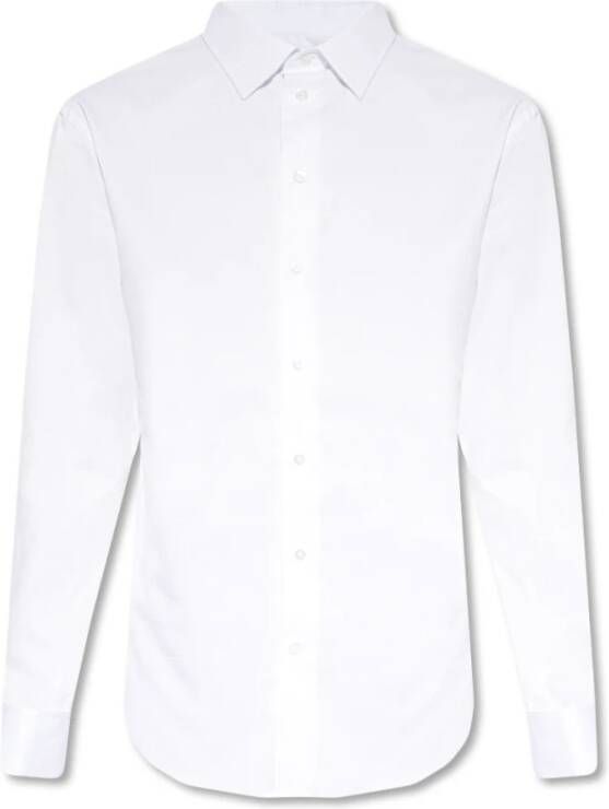Emporio Armani Shirt met manchetknopen manchetten , Wit, Heren