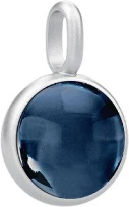 Julie Sandlau Prime Pendant Rhodium , Blauw, Dames