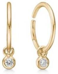 Julie Sandlau Finesse mini hoepel single , Geel, Dames