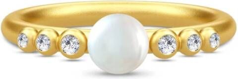 Julie Sandlau Perla ring , Geel, Dames
