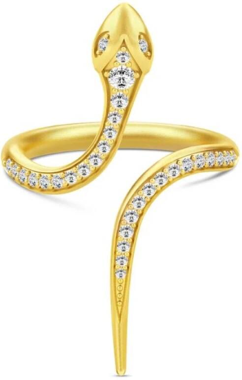 Julie Sandlau Boa open ring , Geel, Dames