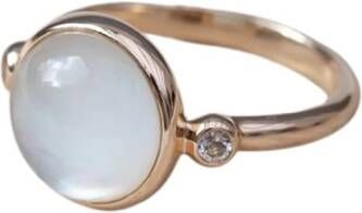 Julie Sandlau Carla Ring 14k goud , Geel, Dames