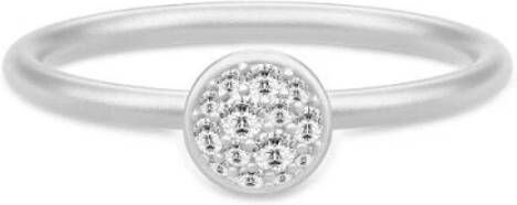 Julie Sandlau Multipavé ring klein , Grijs, Dames