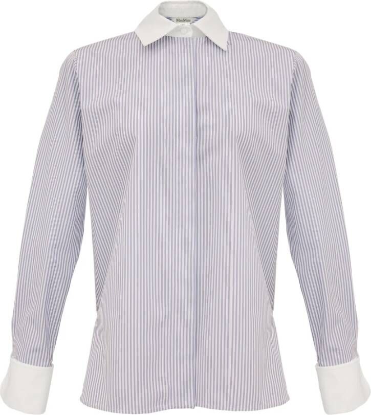 Max Mara Longsleeve shirts Blauw Dames