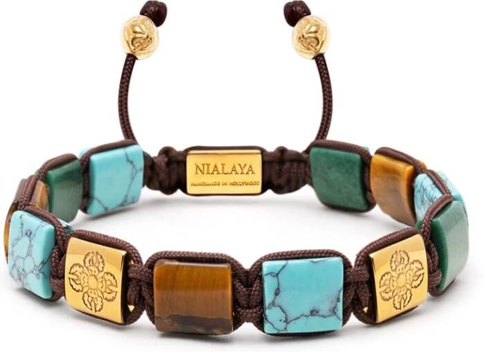 Nialaya Armbanden Groen Heren