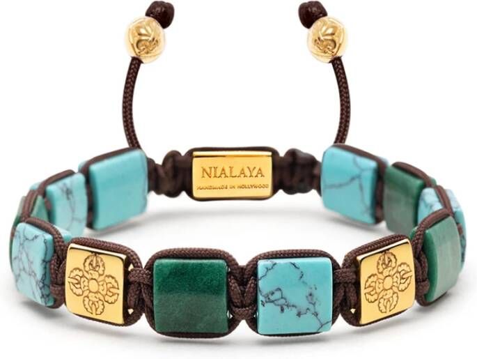 Nialaya Armbanden Groen Heren