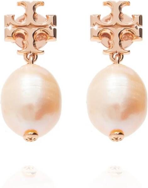 TORY BURCH Kira Pearl oorbellen , Geel, Dames