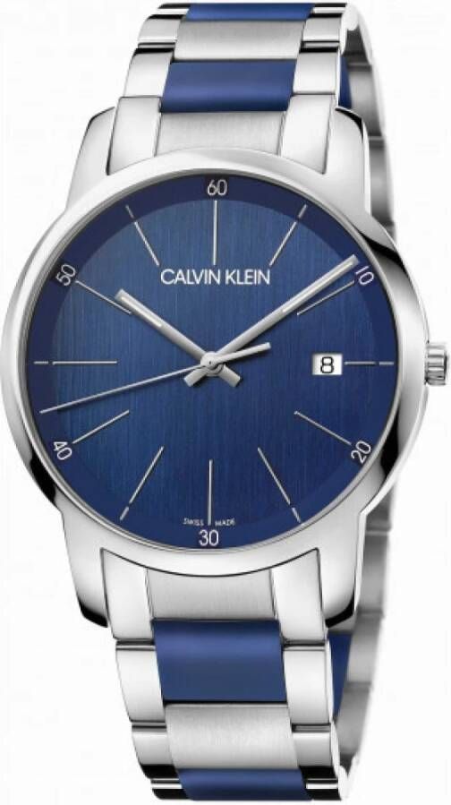 Calvin Klein Mannen kijken alleen Time City , Blauw, Heren
