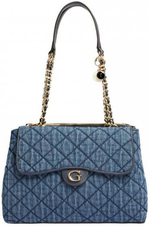 Guess Hand en schoudertas , Blauw, Dames