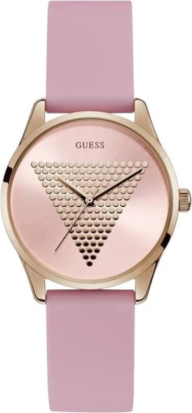 Guess ijk mini opdruk voor Quartz og , Roze, Heren