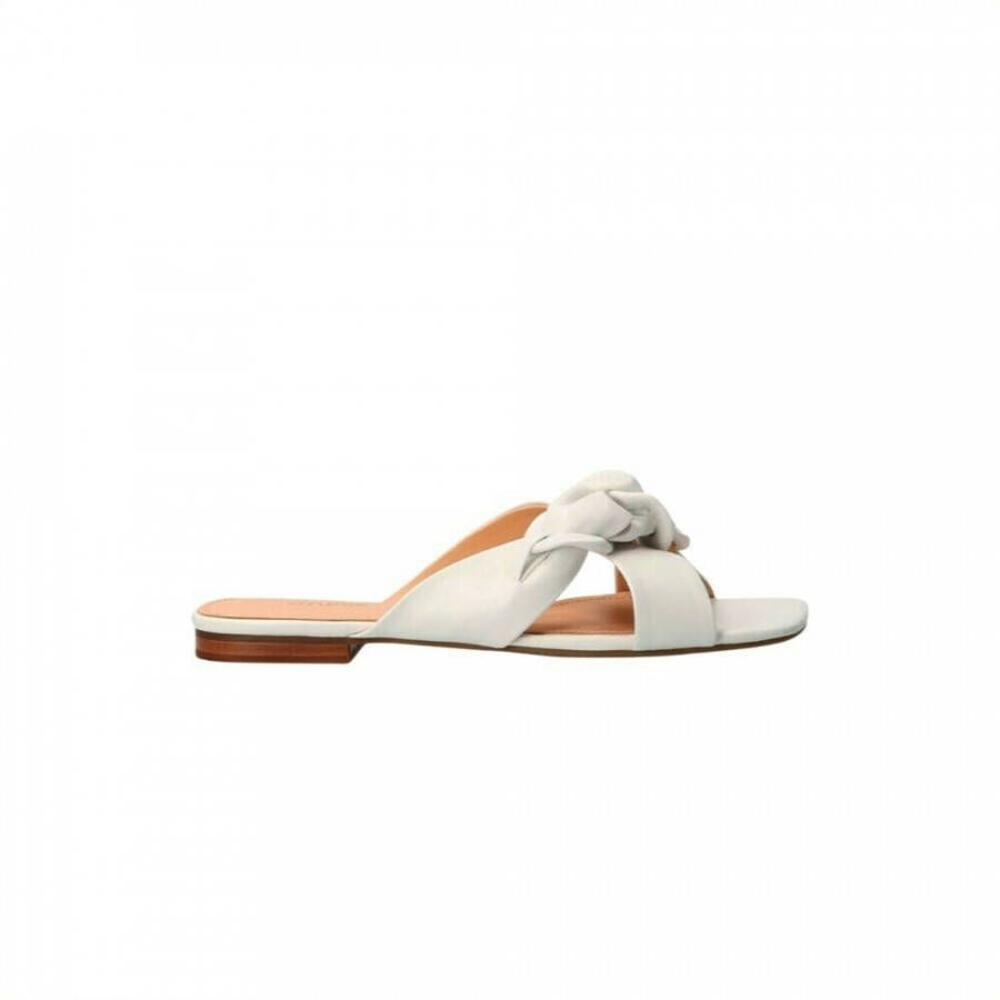 Guess Wrapless leather sandals in chain detail , Wit, Dames