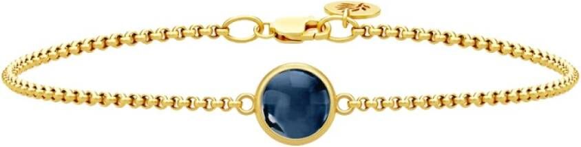 Julie Sandlau Armband van zijn premium goud , Blauw, Dames