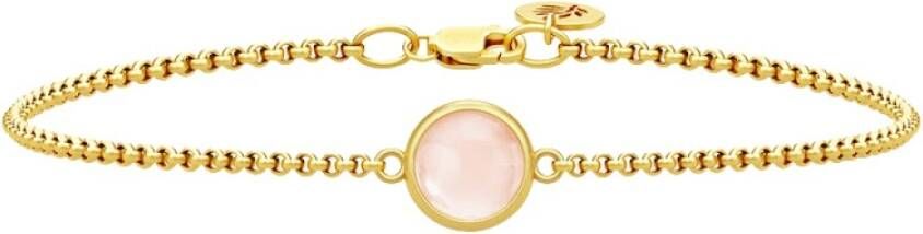 Julie Sandlau Armband van zijn premium goud , Roze, Dames