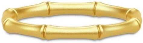 Julie Sandlau Kleine bamboe ring , Geel, Dames