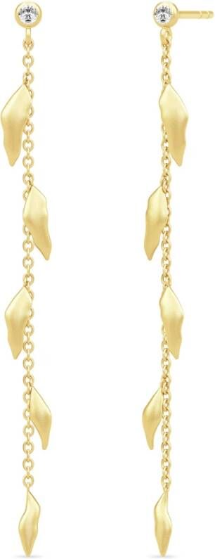 Julie Sandlau Oorbellen van de boom van het leven ketting , Geel, Dames