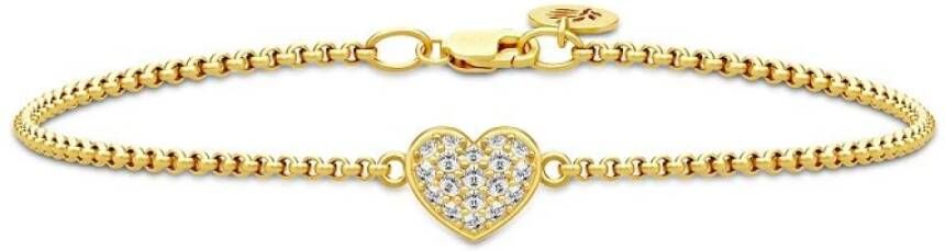 Julie Sandlau Pure hartarmband , Geel, Dames