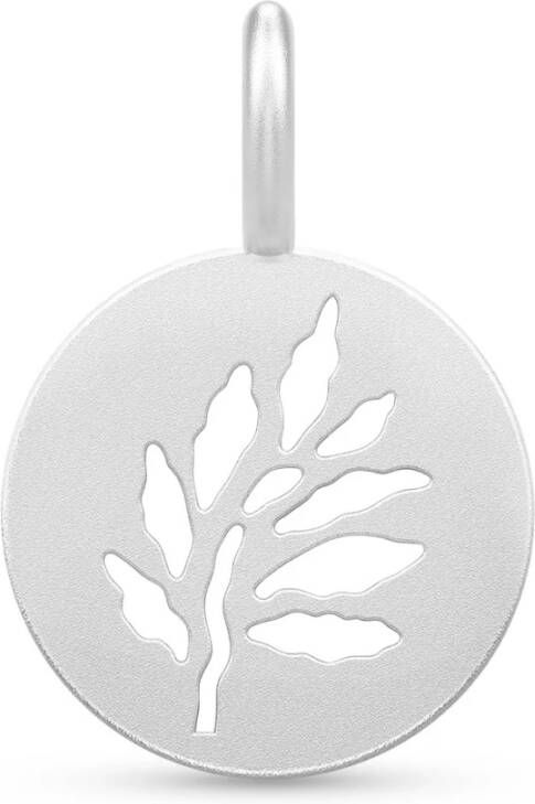 Julie Sandlau Signature Pendant Rhodium , Grijs, Dames
