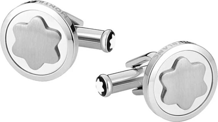 Montblanc Manchetlinks stropd clips , Grijs, Heren
