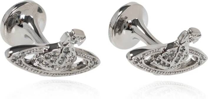 Vivienne Westwood Manchetingen met logo , Grijs, Heren