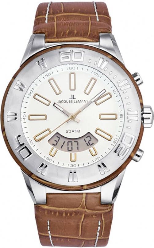 Jacques Lemans Horloge 1 1772E Bruin