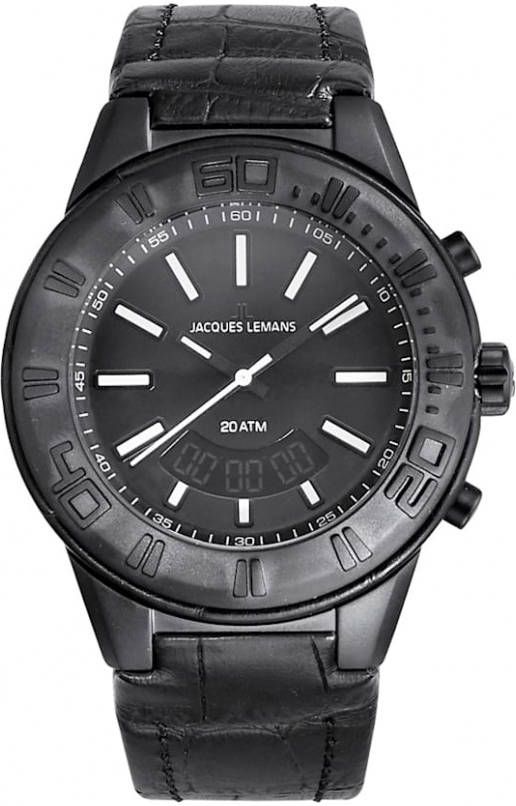 Jacques Lemans Horloge 1 1772I Zwart