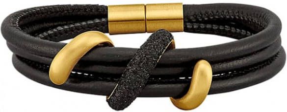 Jacques Lemans Leren band La Passion Zwart